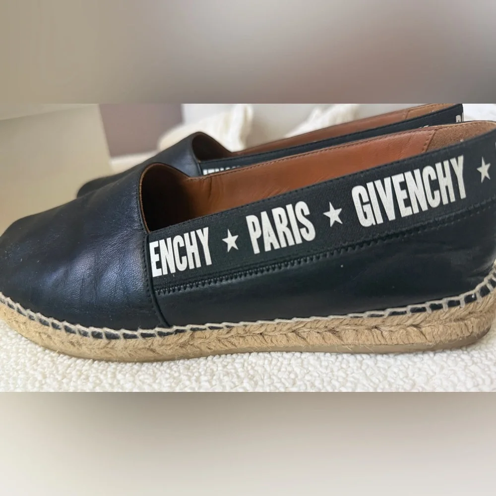 Givenchy Black Leather Espadrilles - Picture 5 of 6